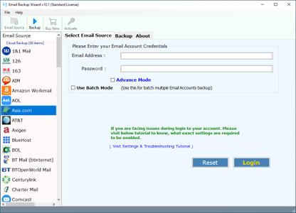 Email Backup Wizard 14.0