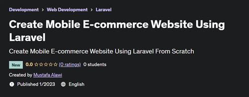 Create Mobile E-commerce Website Using Laravel