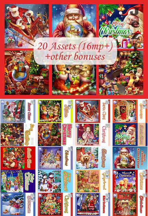 Merry Christmas - 20 Premium Graphics
