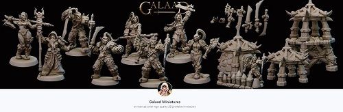 Galaad Miniatures - Collection of High Quality 3D Printable Miniatures