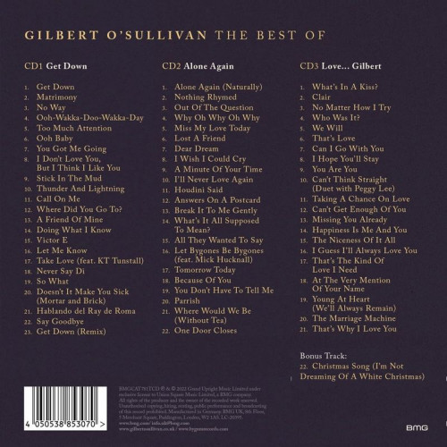 Gilbert O'Sullivan - The Best Of (2022) [3CD]Lossless