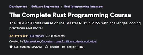The Complete Rust Programming Course - Udemy