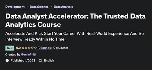 Data Analyst Accelerator The Trusted Data Analytics Course