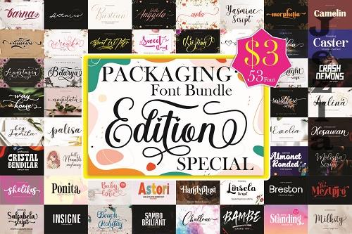 Packaging Font Bundles Adition Special - 2243329
