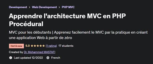 Apprendre l’architecture MVC en PHP Procédural