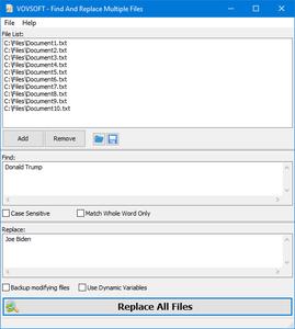 VovSoft Find And Replace Multiple Files 2.2.0 + Portable