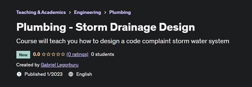 Plumbing - Storm Drainage Design