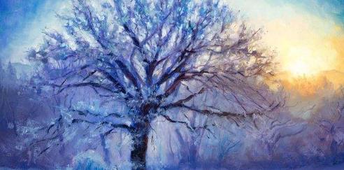 Impressionism Paint this Winter Scene in Oil or Acrylic