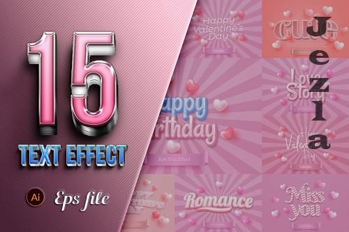 Sweet Pink Editable Text Bundle - 12173402