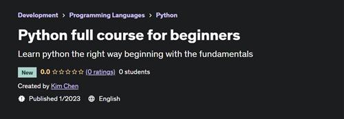 Python full course for beginners (2023)