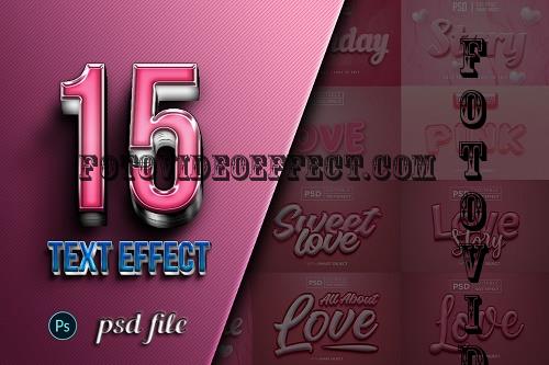 Romance Editable Text Effect Bundle - 12171797