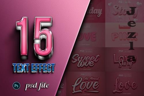 Romance Editable Text Effect Bundle - 12171797