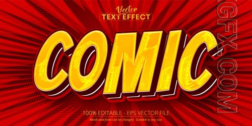 Comic - Editable Text Effect, Cartoon Font Style