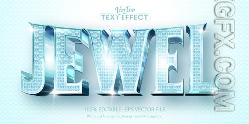 Jewel - Editable Text Effect, Diamond Font Style