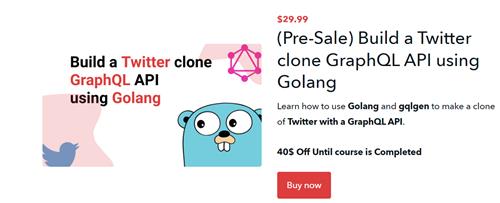 Build a Twitter clone GraphQL API using Golang - Udemy