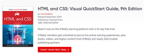 Peachpit Press - HTML and CSS Visual QuickStart Guide, 9th Edition (2023) - Udemy