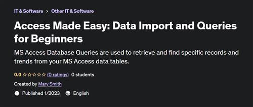 Access Made Easy Data Import and Queries for Beginners