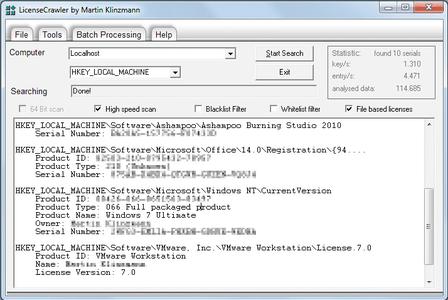 LicenseCrawler 2.9.2736 Multilingual + Portable