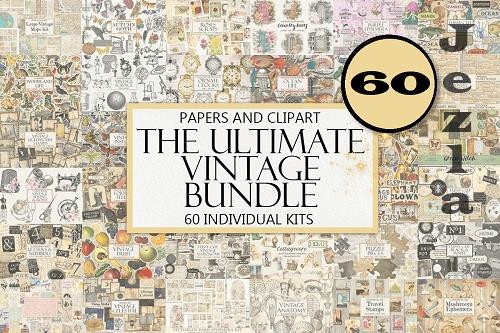 The Ultimate Vintage Bundle - 60 Premium Graphics