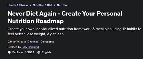 Never Diet Again - Create Your Personal Nutrition Roadmap