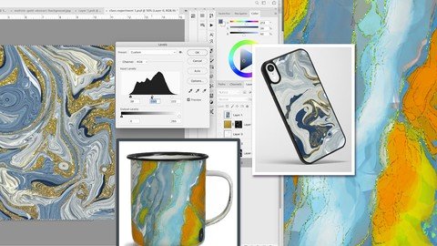 Luscious Digital Marble & Alcohol Inks W Foils In Photoshop - Udemy