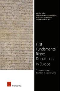 First Fundamental Rights Documents in Europe Commemorating 800 Years of Magna Carta