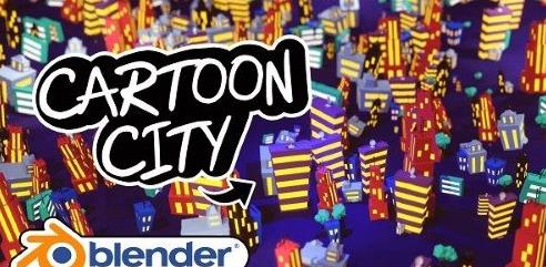 Create A 3D Cartoon City Easy