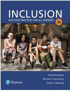 Inclusion Effective Practices for All Students