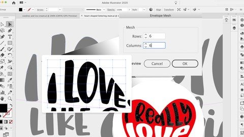 Tailor Your Lettering Using Warps And Meshes In Illustrator