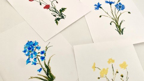Botanical Drawing With Oil Pastels For Beginners
