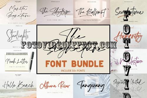 The Signature Font Bundle Sale - 1568596
