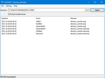 VovSoft Directory Monitor 1.3 Portable