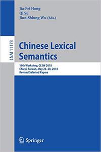 Chinese Lexical Semantics 