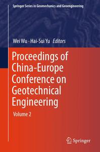 Proceedings of China-Europe Conference on Geotechnical Engineering Volume 2