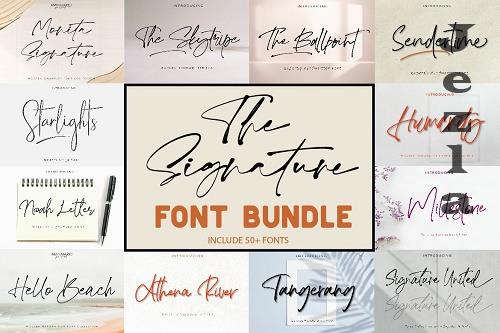 The Signature Font Bundle Sale - 1568596