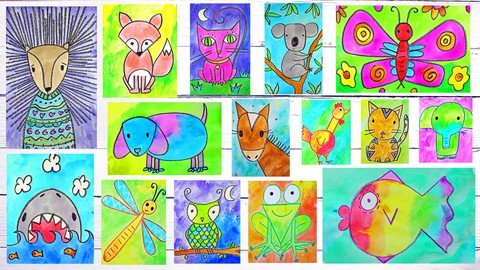 Art For Kids & Beginners 15 Easy Drawing & Painting Lessons - Udemy