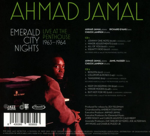 Ahmad Jamal - Emerald City Nights / Live At The Penthouse 1963-1964 (2022) (2CD)Lossless