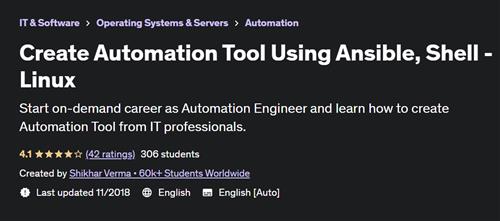 Create Automation Tool Using Ansible, Shell - Linux