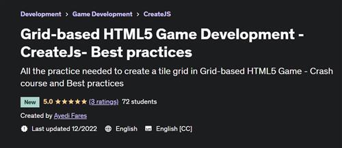 Grid-based HTML5 Game Development -CreateJs- Best practices - Udemy