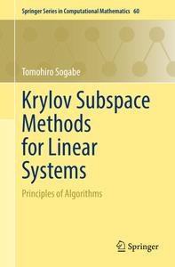 Krylov Subspace Methods for Linear Systems Principles of Algorithms