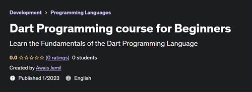 Dart Programming course for Beginners