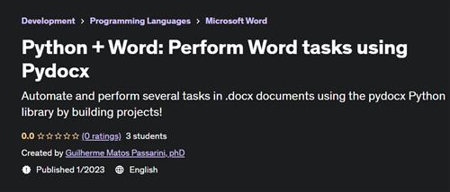 Python + Word Perform Word tasks using Pydocx