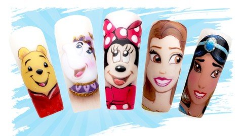 Fabulous Character Painting On Nails