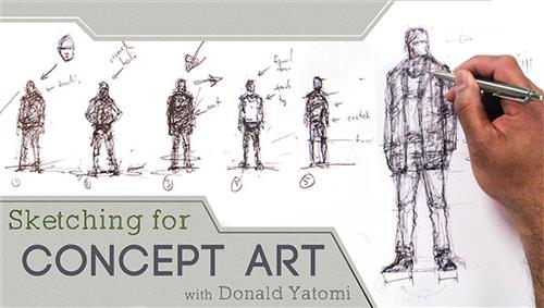 Craftsy - Sketching for Concept Art With Donald Yatomi