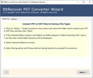 BitRecover PST Converter Wizard 14.0