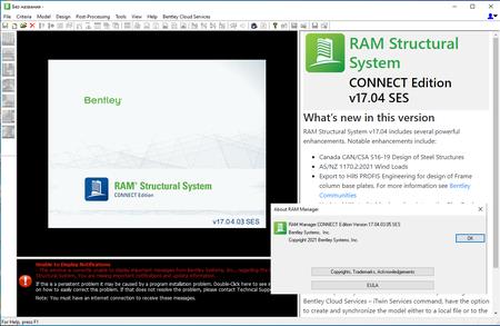 RAM Structural System CONNECT Edition Update 4 Patch 3 (17.04.03.05) Win x64