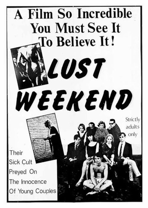 Lust Weekend / Похотливые выходные (Henri Pachard, EVELOW Productions/Sam Lake Enterprises) [1967 г., Erotic, Drama, VHSRip]