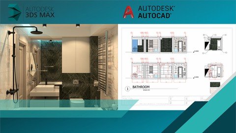 3Ds Max Interior Design Bathroom Project