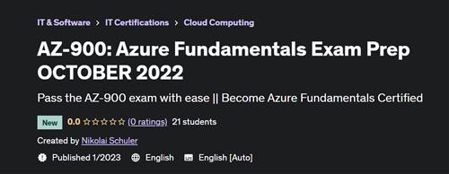 AZ-900 Azure Fundamentals Exam Prep OCTOBER 2022