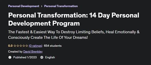Personal Transformation 14 Day Personal Development Program